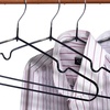 Image 4: Rubber Coated Metal Hangers - Non-Slip, Space Saving, Heavy Duty