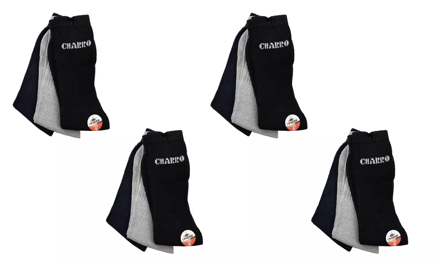 Fino a 24 calzini Charro in spugna