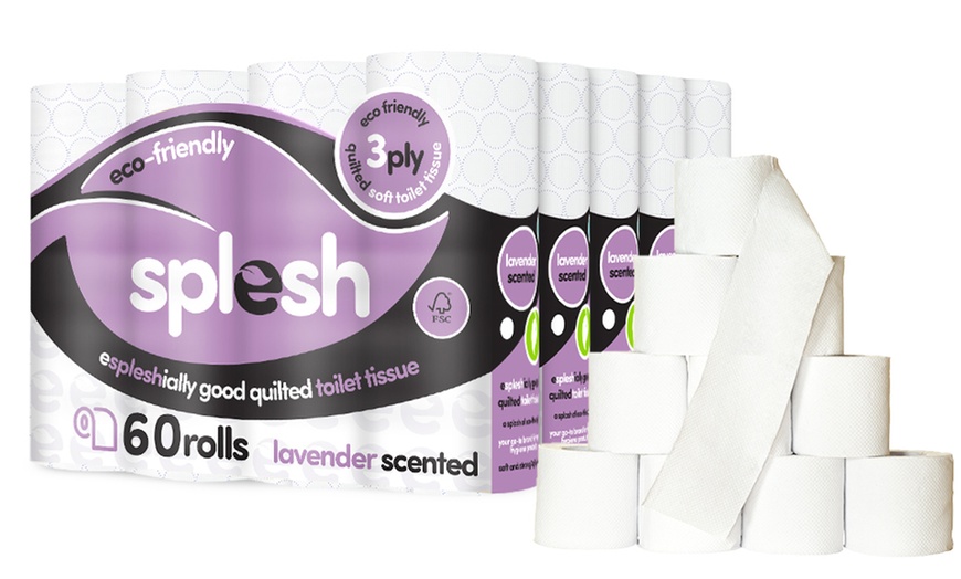 Image 4: Splesh Toilet Roll, Soft & Quilted Eco-Friendly Lavender