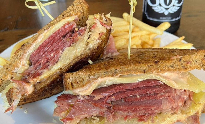 Image 13: Enjoy Hood Burgers and Beers, $30 or $50 Dining Credit Two or Four 