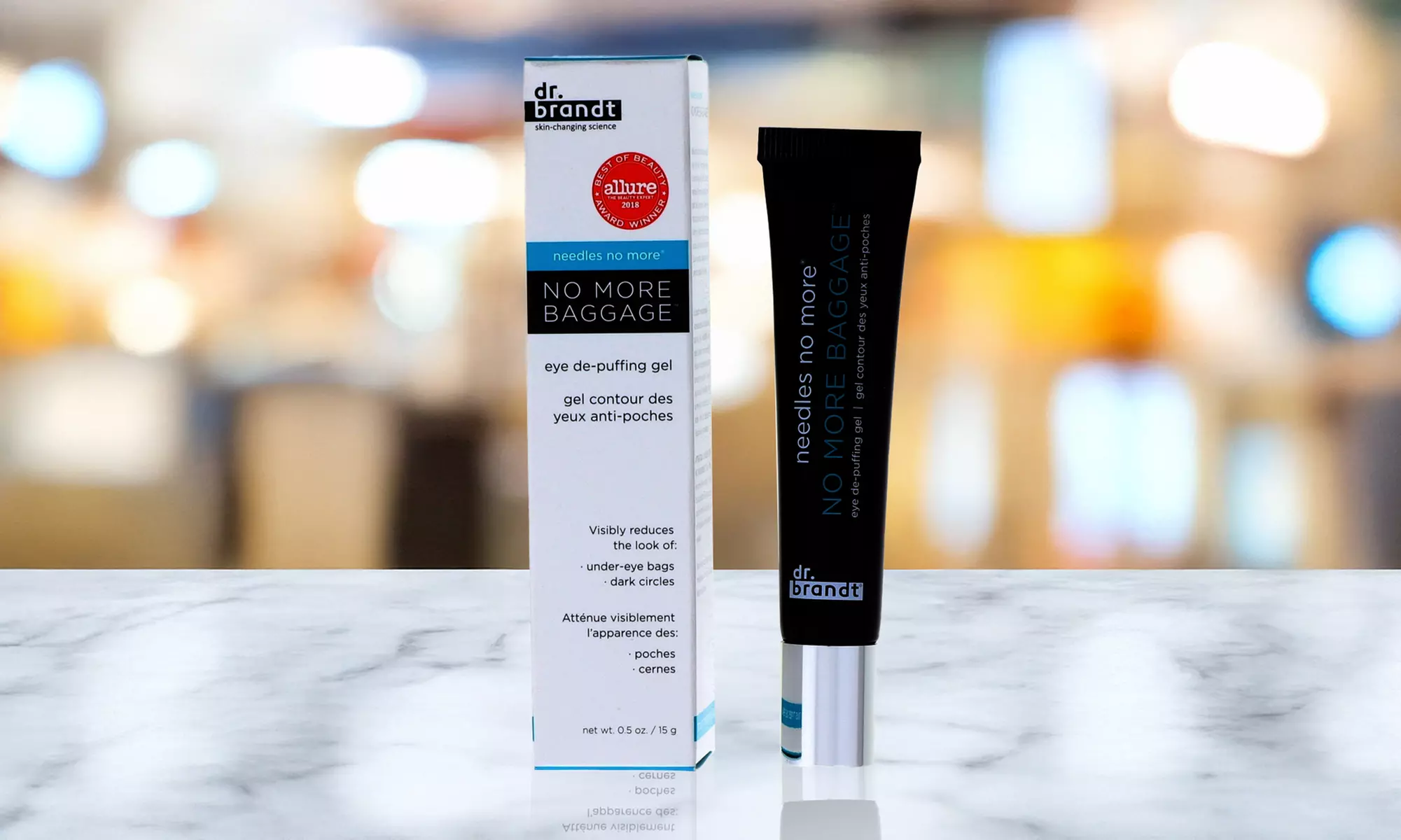 Dr. Brandt Needles No More Baggage Eye De-Puffing Gel, 0.5 oz
