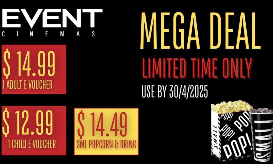 Image 1: Event Cinema Vouchers Mega Sale