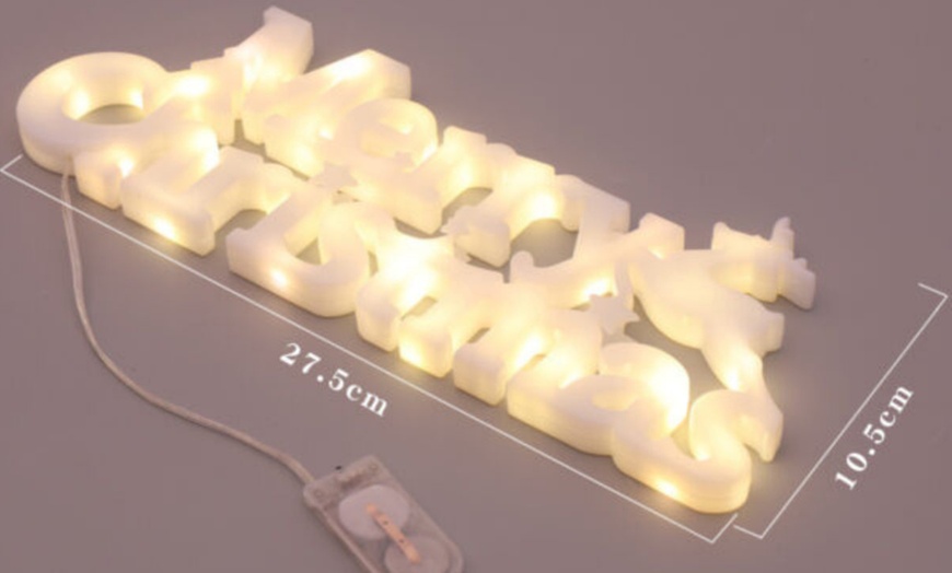 Image 7: Christmas LED Letter Decorative Hanging Light 