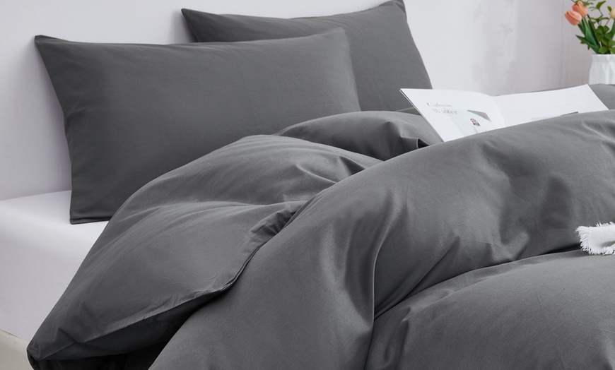 Image 1: 400TC Egyptian Cotton Duvet Set
