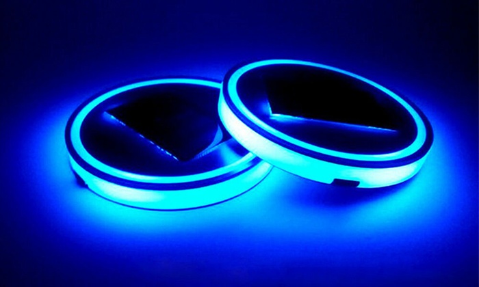 Solar LED Car Cup Holder Pad
