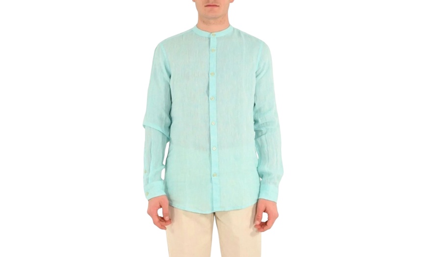 Image 6: Camicia uomo di lino Markup