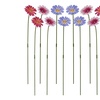 Image 5: 6 or 12 Pack of Metal Flower Stakes - Pansy / Sunflower / Daisy
