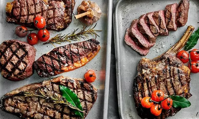 Savor Fillet Steak with Wine for Two or Four in London