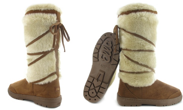 Tall faux fur on sale boots