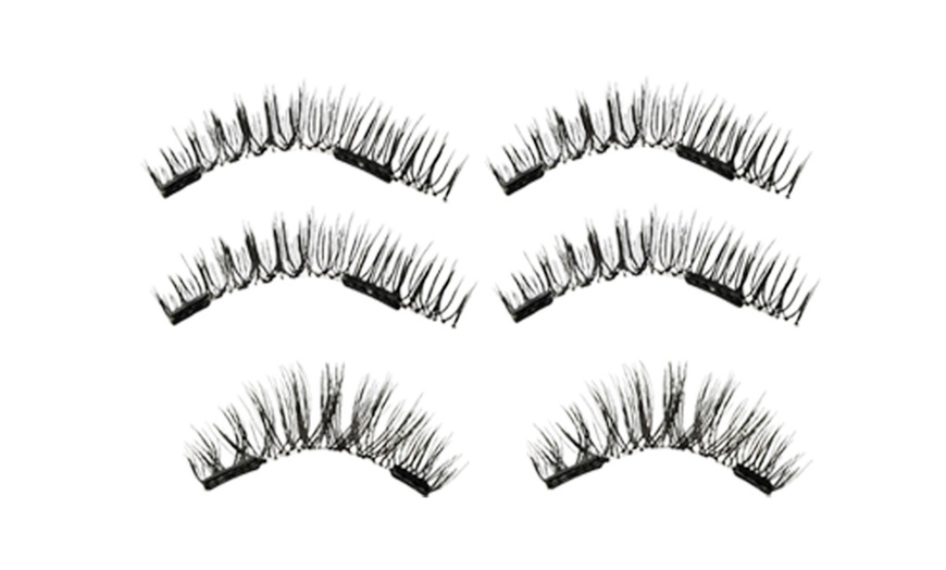Image 6: Three Pairs of Magnetic Glue-Free Eyelash Kit