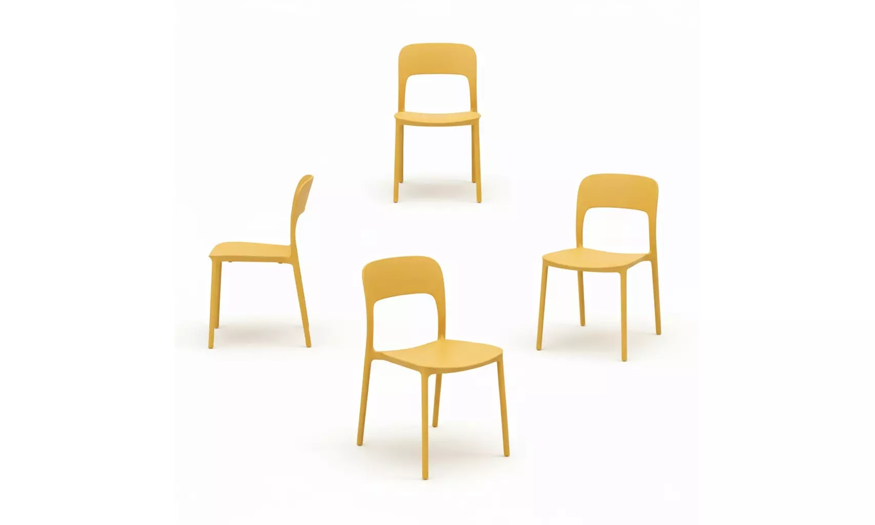 Set di 4 sedie da esterno