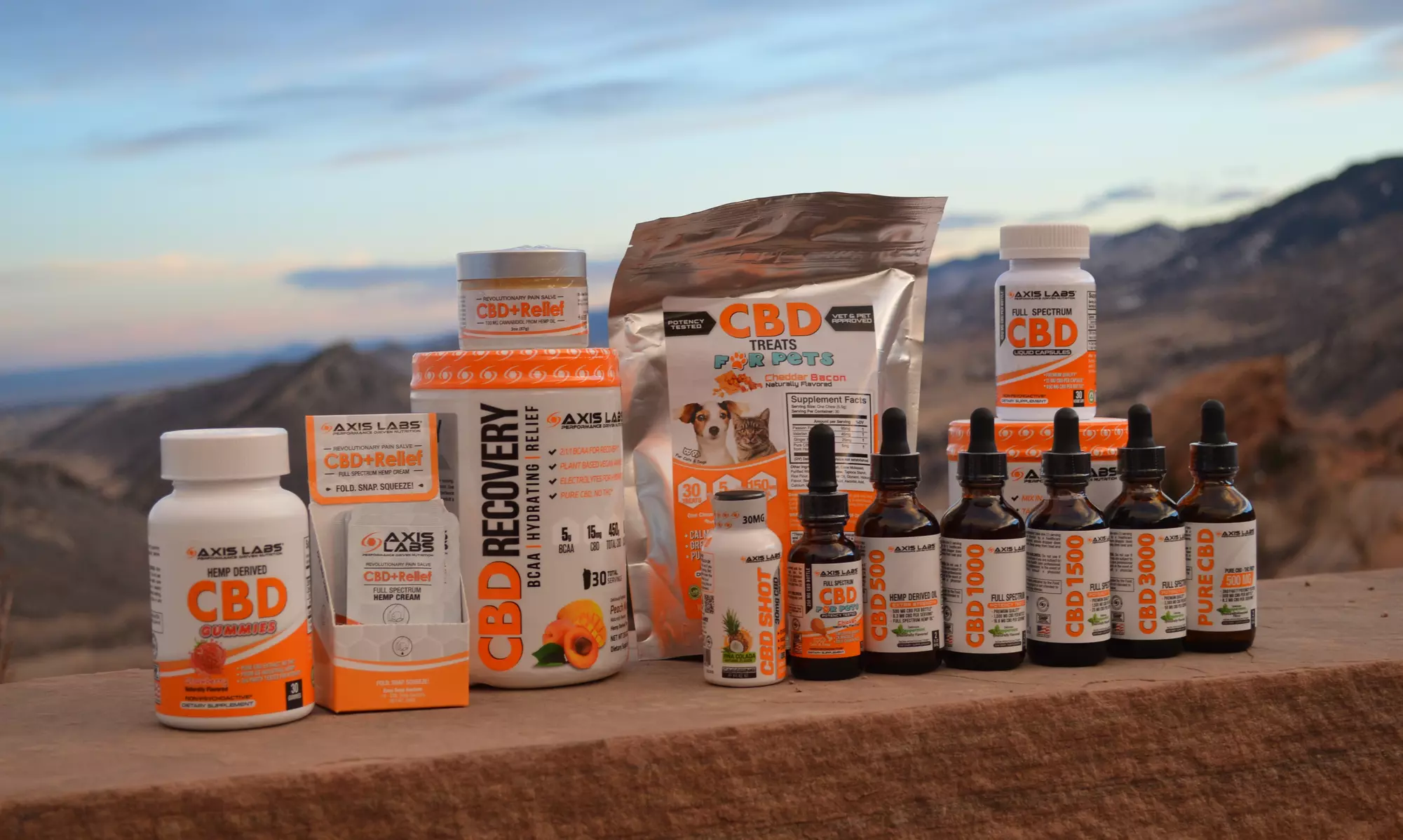 CBD Products at Axis Labs (Up to 50% Off). Two Options Available. - Primary Image