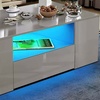 Image 23: High Gloss LED Coffee and Side Table Range