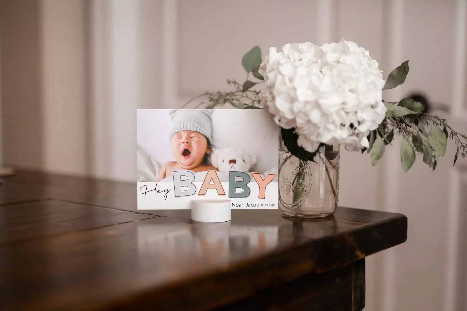 Custom Double-Sided Baby Announcement Cards, 24–200 with Envelopes Included (Up to 57% Off)