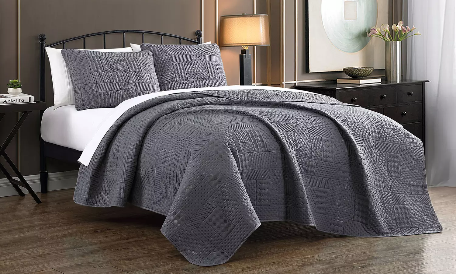 Yardley Embossed Quilt Set (2- or 3-Piece) - Primary Image