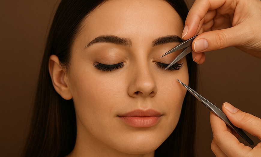 Image 3: Full Set Of Individual Eyelash Extensions with Optional Refills 