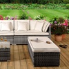 Image 4: Tropea Rattan-Effect Sofa Set 
