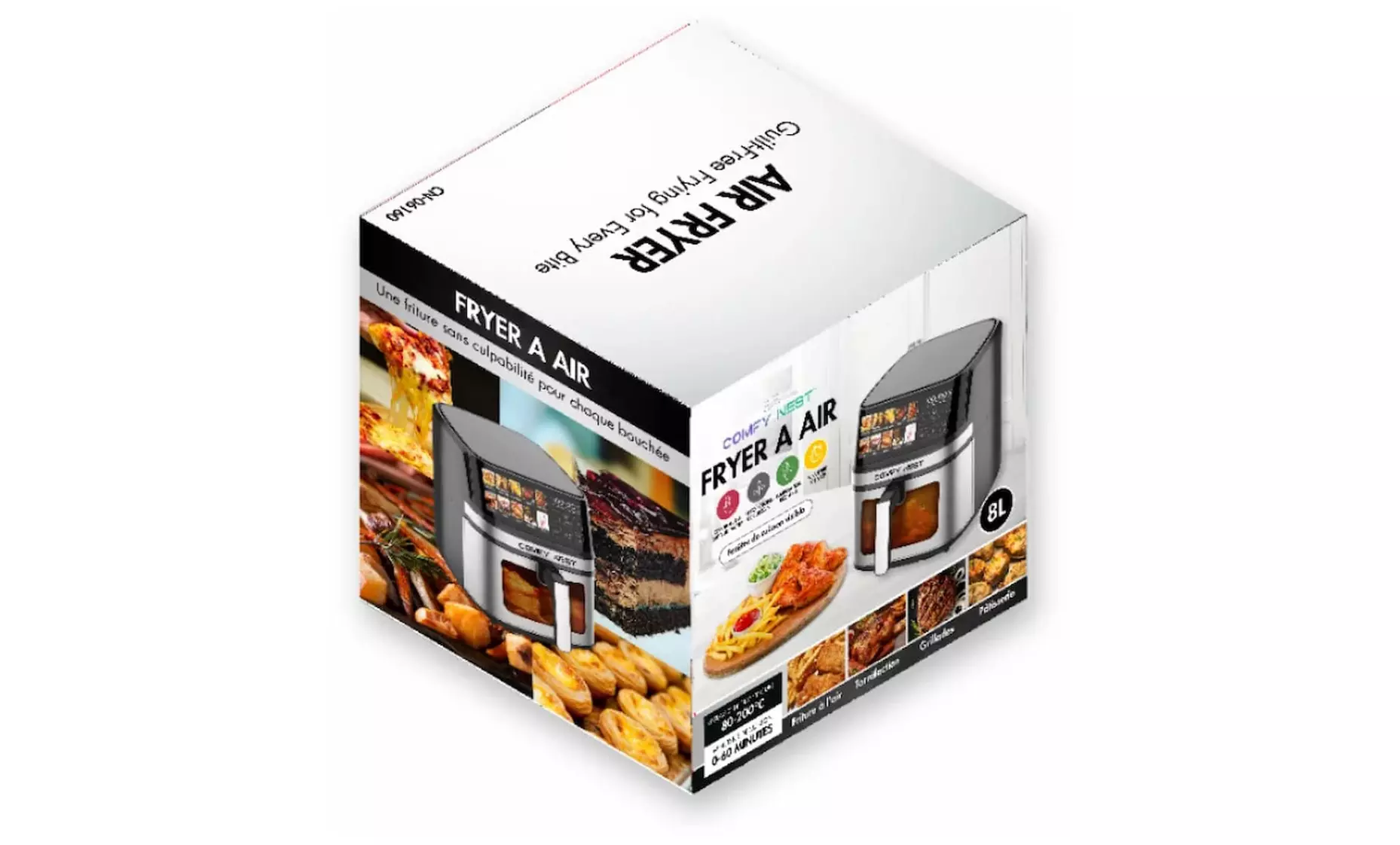 Comfy Nest Heißluftfritteuse CN06191 oder CN06160 mit Digitalanzeige