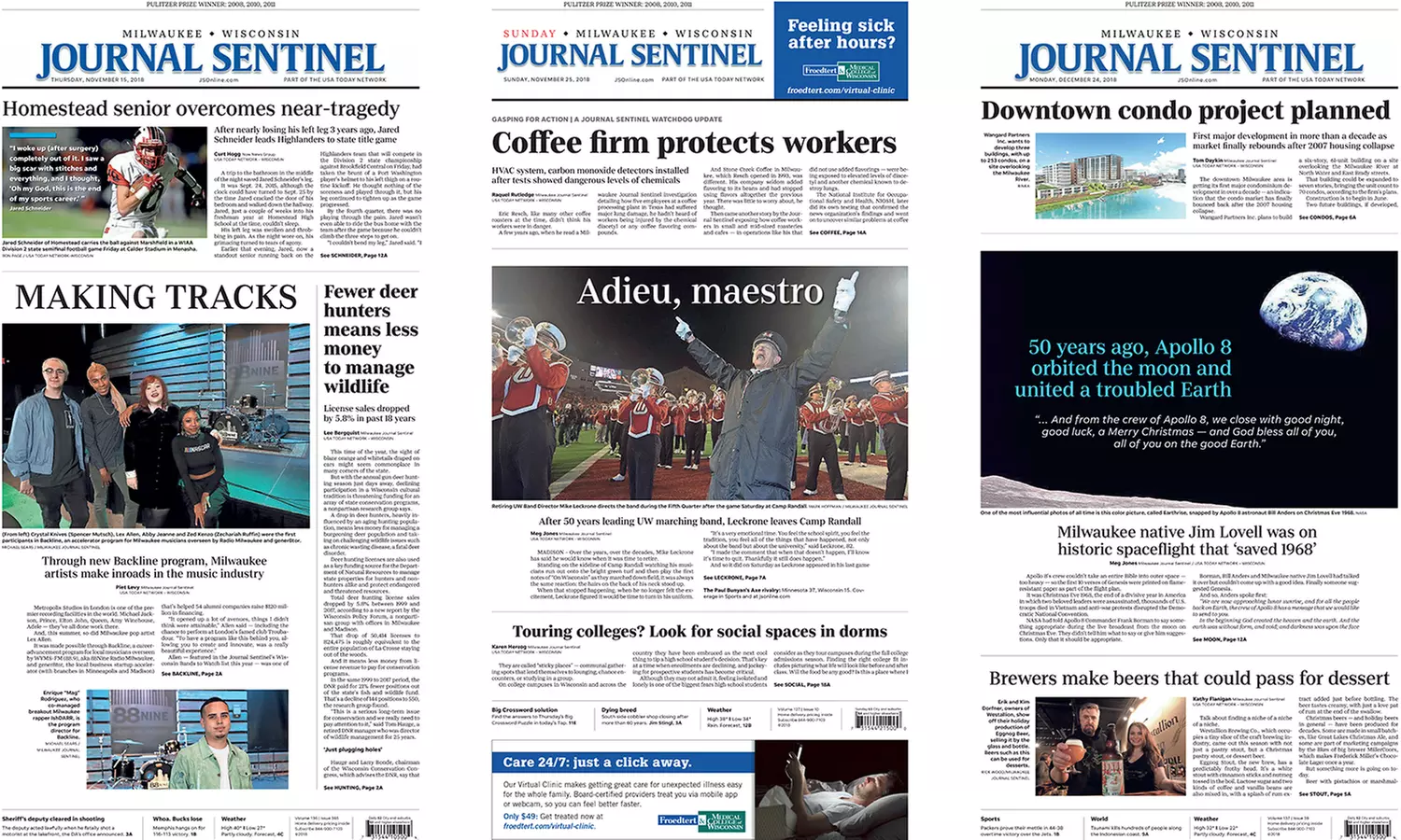26-Week, Friday, Saturday, and Sunday Subscription to Milwaukee Journal Sentinel (54% Off) - Primary Image