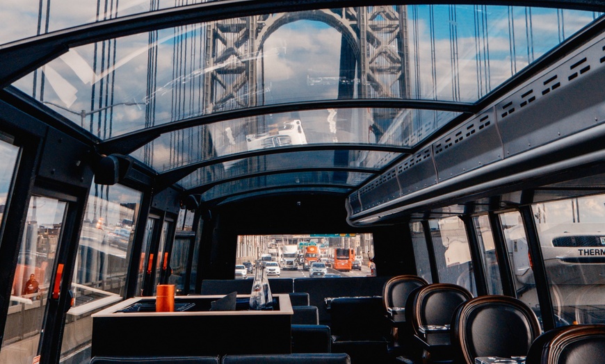 Image 12: NYC Panoramic Dining Experience: Six-Course Dinner Aboard Bustronome