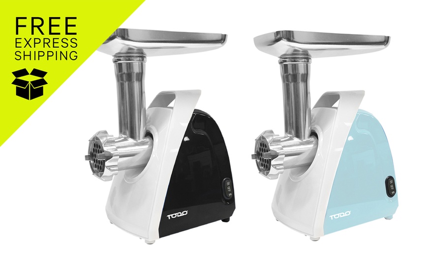 Image 1: TODO Electric Meat Grinder Sausage Maker Mince 800W