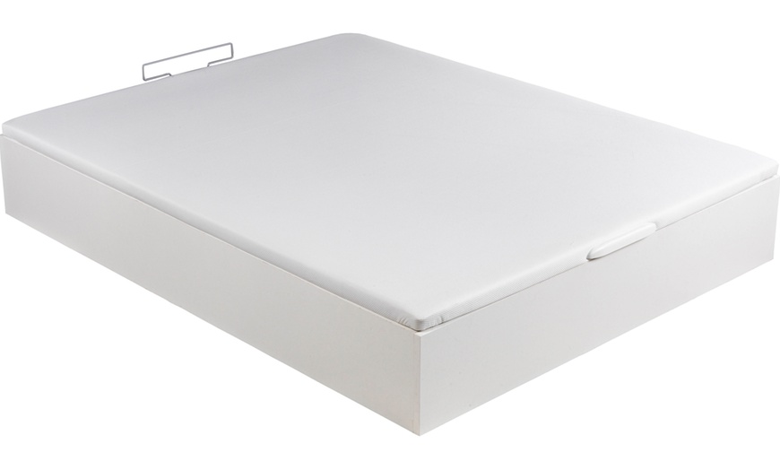 Image 2: Canapé Abatible Altura 32cm ENVIO, MONTAJE Y RECOGIDA ANTIGUO GRATIS, Gran Capacidad, Madera, Tapa 3D, Blanco