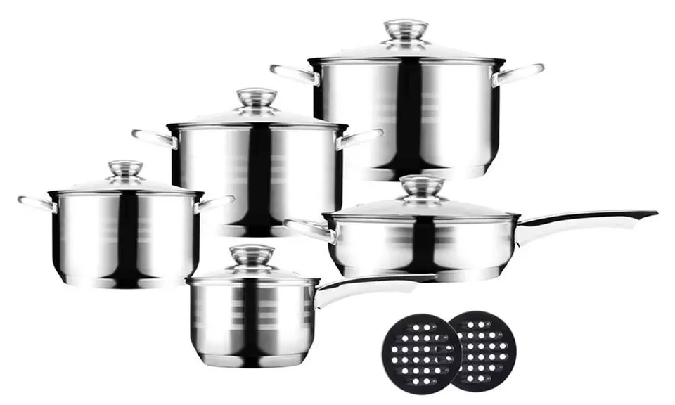 Batterie de cuisine 12 pièces inox Royalty Line