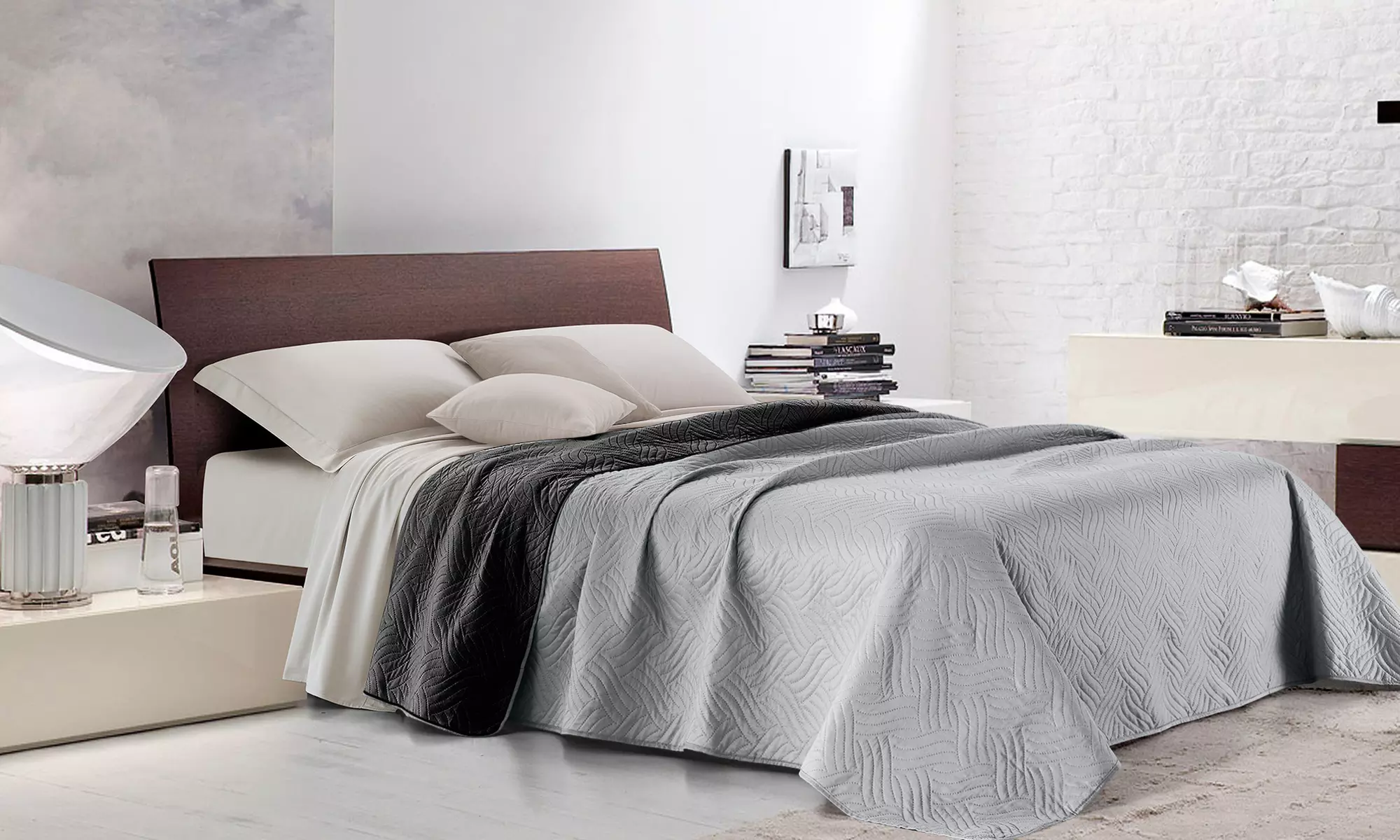 Reversible Peach Skin Bedspread