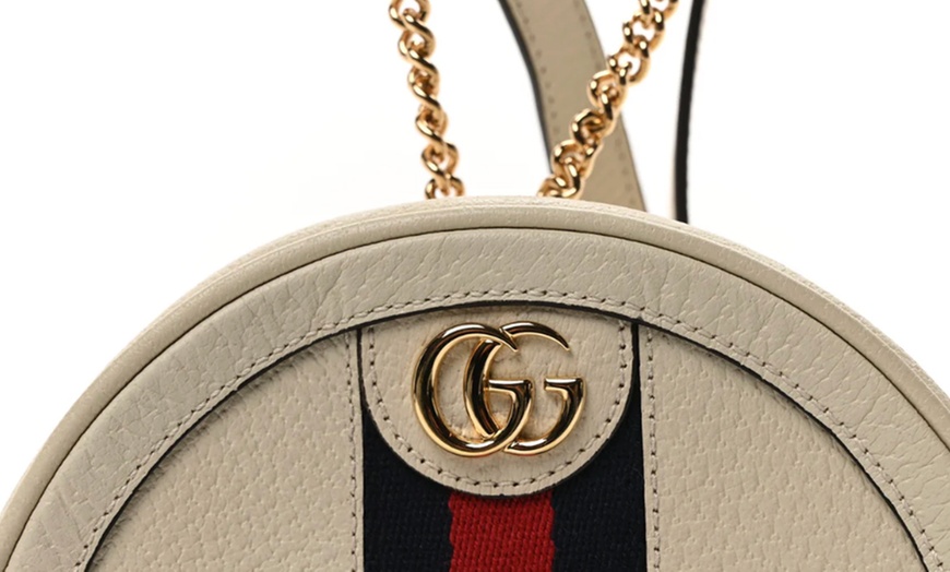 Image 4: Gucci Ophidia Round Mini Backpack: Iconic Style, Compact Luxury
