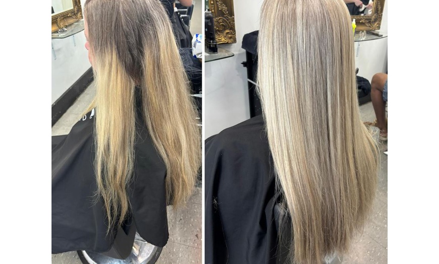 Image 3: Freshen Up With Half Head Foils, Regrowth Wash, Cut, & Blow dry