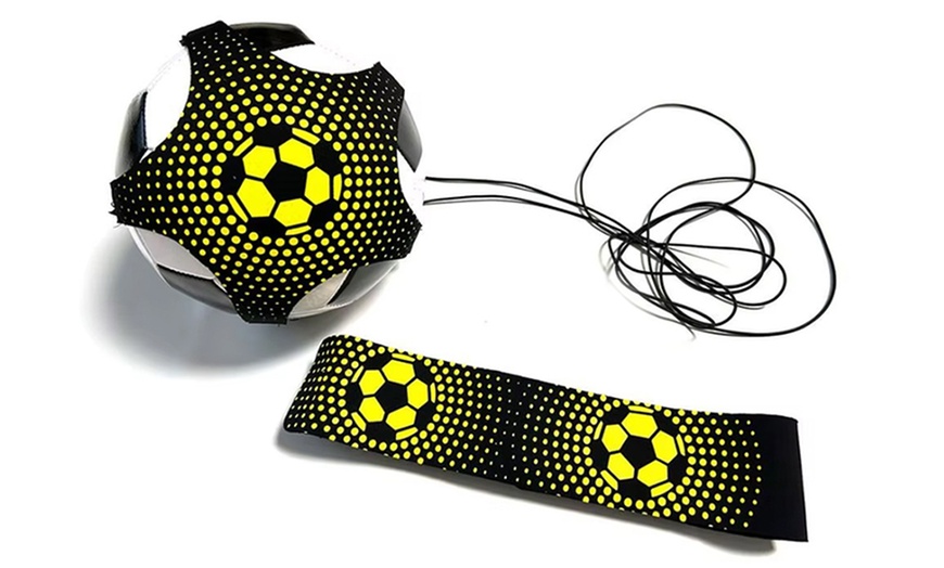 Image 3: Football Kick Trainer Belt Soccer Ball Kicking Belt