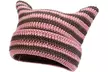 Women's Knitted Cat Ear Beanie Hats - Second Medium
