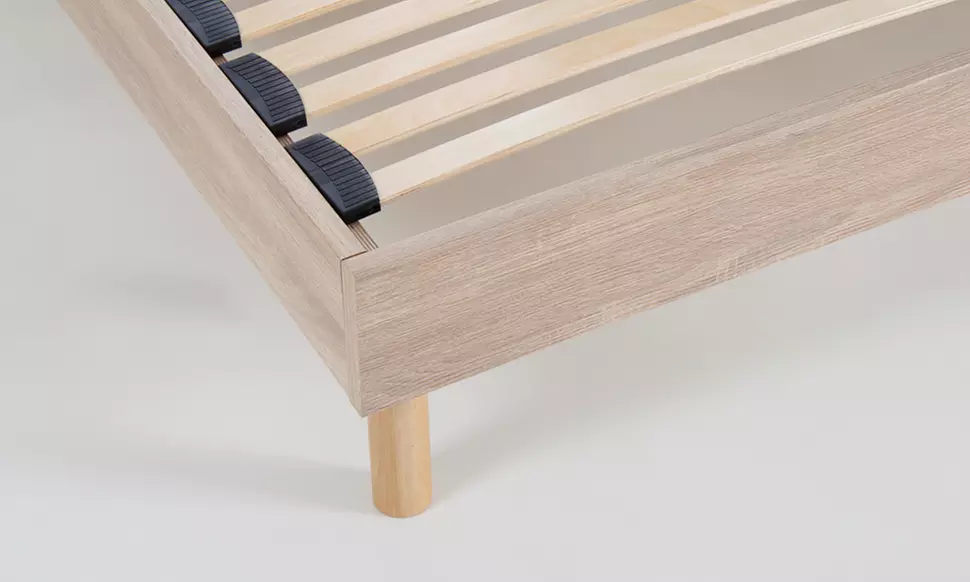 Sommier en bois avec bi-lattes, lattes flexibles, Maison Aubertin