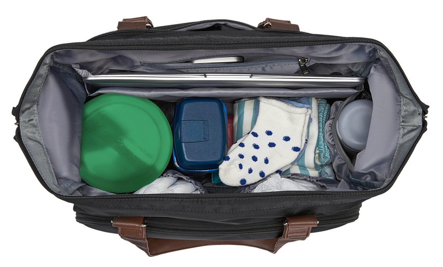 Image 7: Kono Wickeltasche mit Schuhfach und isolierten Taschen