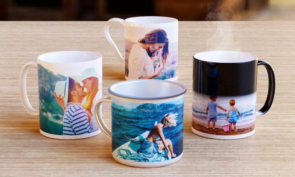 ¡Eleva tus mañanas! Taza personalizable con foto de estilo a elegir