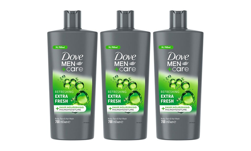 Image 5: Three-Pack Dove Men+Care 3-in-1 Body, Face and Hair Wash Collection