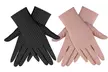 2 Pairs Women UV Protection Sunblock Gloves Touchscreen Summer Driving Gloves - Second Medium