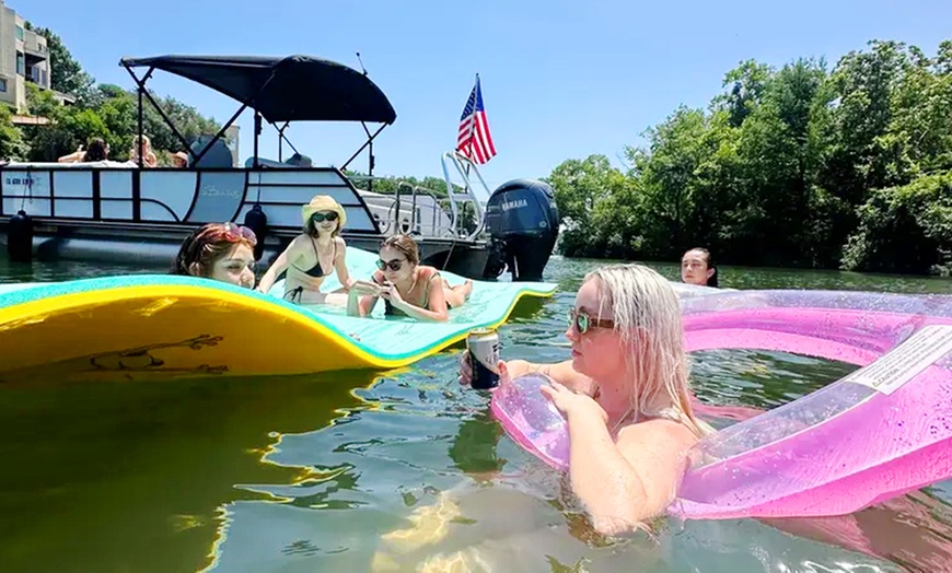 Image 3: Up to 26% Off Lake Austin Captained Pontoon Boat Rentals