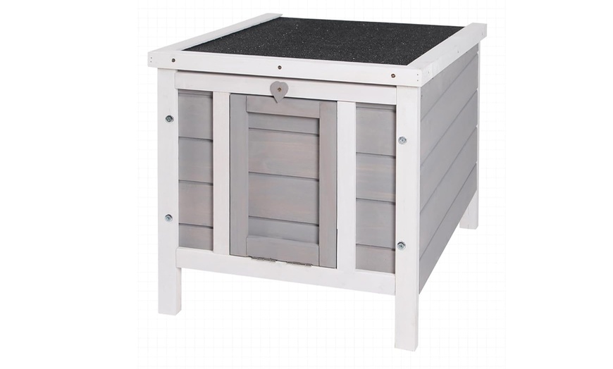 Image 14: Pawhut Outdoor Wooden Rabbit Hutch Collection