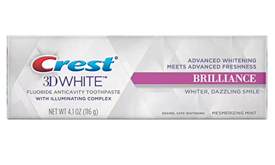 Crest 3D White Brilliance Mint Whitening Toothpaste (2- or 6-Pack); 4.1 Oz. - Second Medium