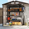 Image 4: Outsunny 7ft x 4ft Metal Shed with Lock