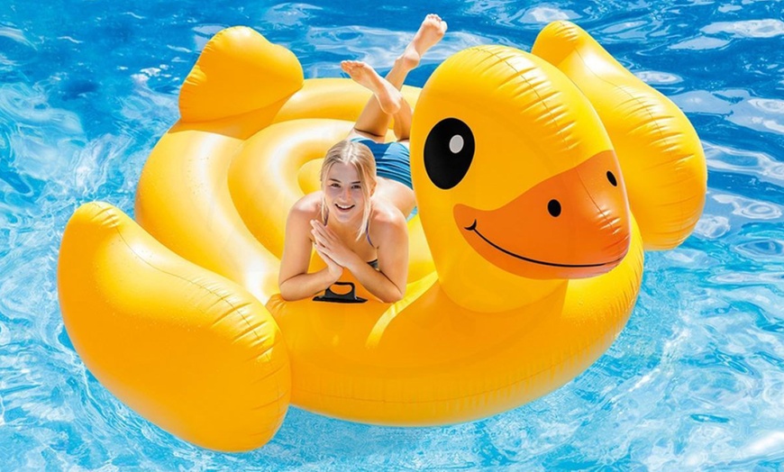 Giant Duck Pool Floater | Groupon