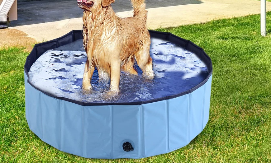 Image 22: PawHut Round Pet Paddling Pool in Various Sizes