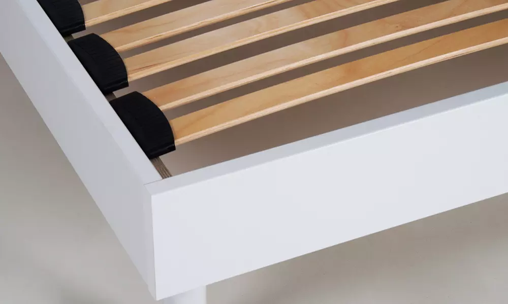 Sommier en bois avec bi-lattes, lattes flexibles, Maison Aubertin