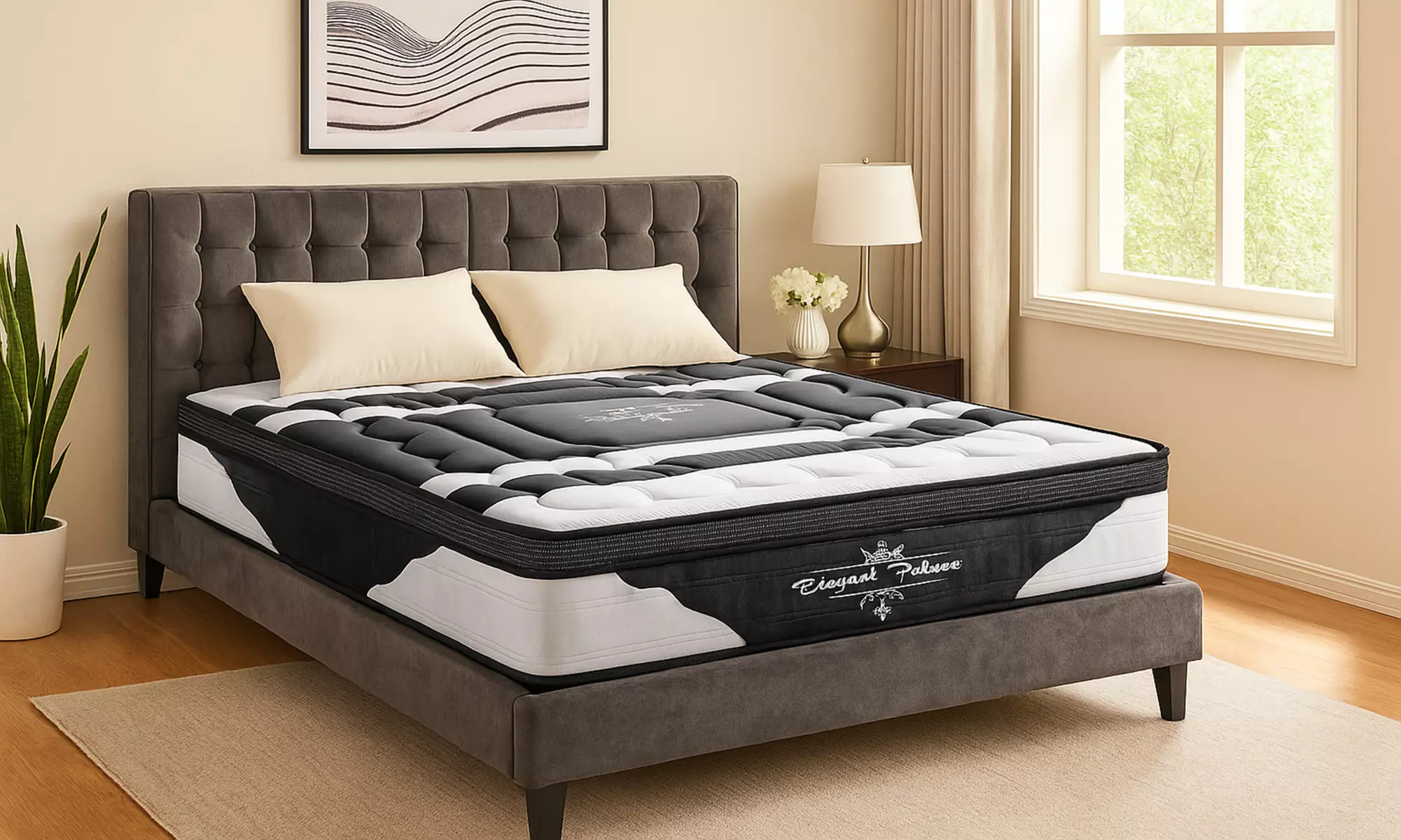 Matelas 32 cm à mémoire de forme et ressorts ensachés