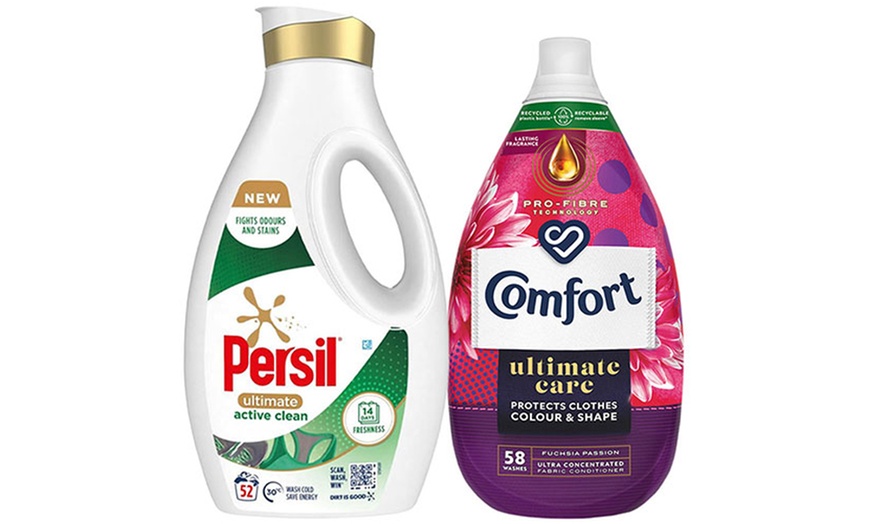 Image 8: Persil Ultimate Washing Liquid Detergent and Comfort Ultimate Care