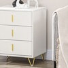 Image 5: HOMCOM Three Drawer Chest of Drawers