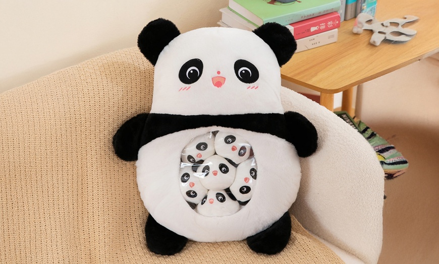 Image 12: Cute Cartoon Plush Stuffed Back Cushion