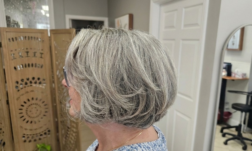 Image 8: Haircut & Blow-Dry with Color or Highlights Makeover