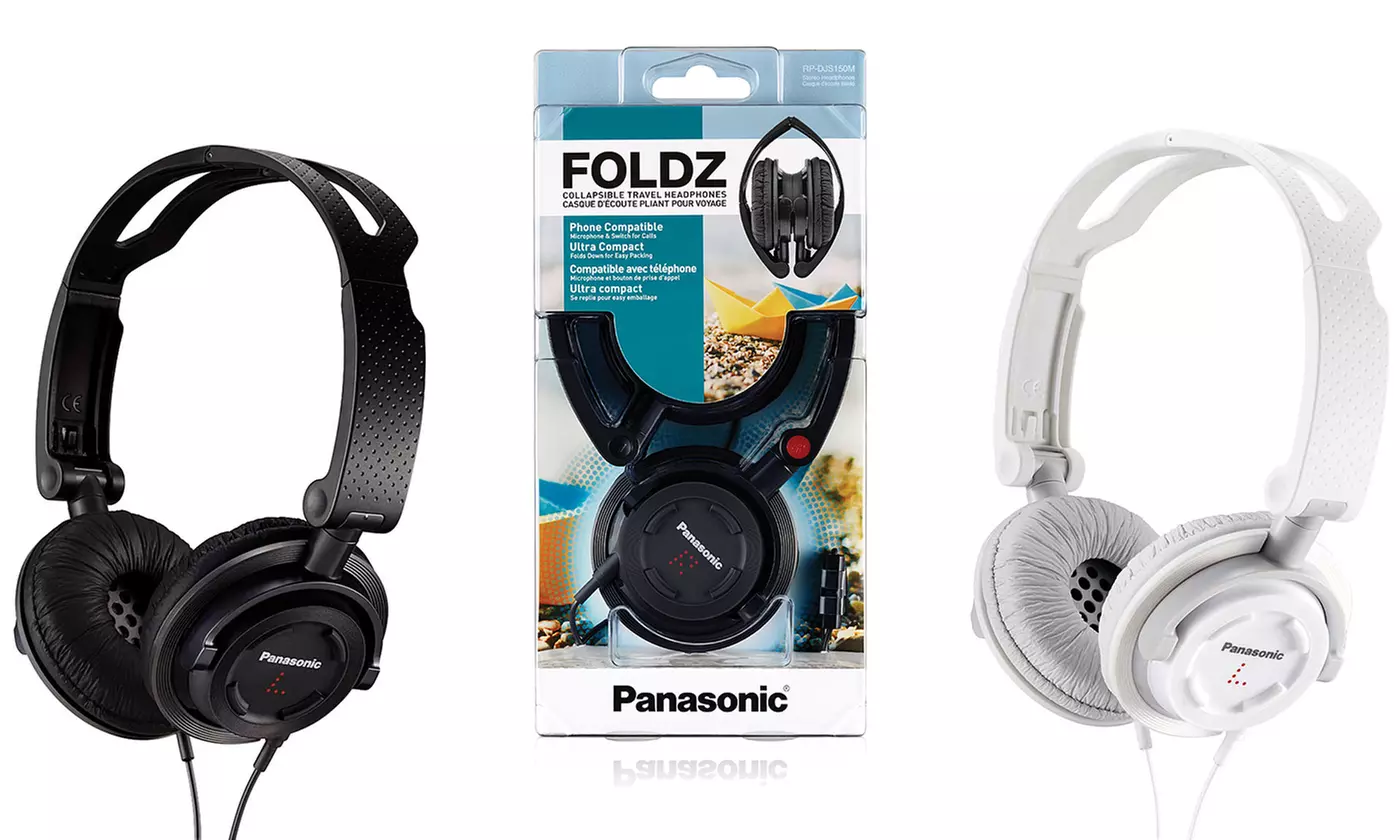 Panasonic Ultra-Compact Folding On-Ear Headphones - Primary Image